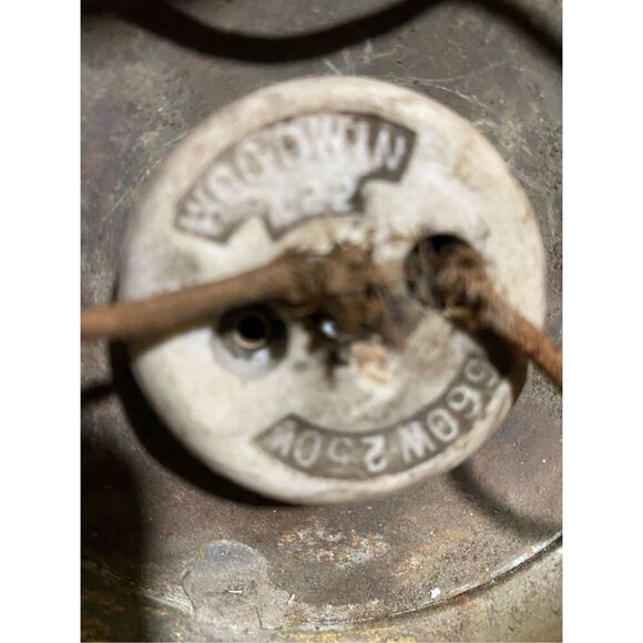 Antique Clear Glass Globe MCM Bubble Light Fixture Hobnail Acorn Flush Mount - Picture 5 of 6